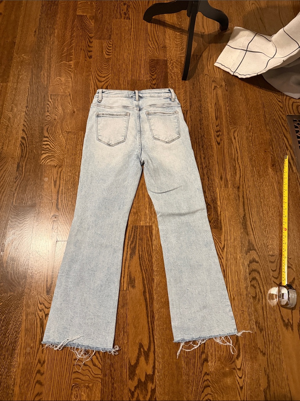 Risen Light denim distressed knee ankle jean 7/28 - Picture 8 of 14